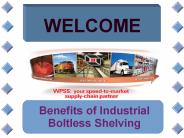 Benefits of Industrial Boltless Shelving