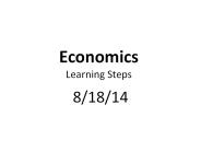 Economics Learning Steps