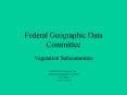 Federal Geographic Data Committee PowerPoint PPT Presentation