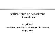 Aplicaciones de Algoritmos Gen