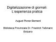 Digitalizzazione di giornali: L PowerPoint PPT Presentation