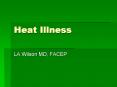 Heat Illness PowerPoint PPT Presentation
