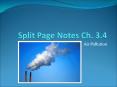Split Page Notes Ch. 3.4 PowerPoint PPT Presentation