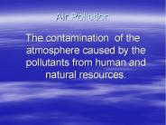Air Pollution