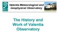The History and Work of Valentia Observatory PowerPoint PPT Presentation