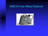 MIRAN Gas Meter/Detector