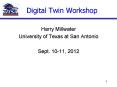 Digital Twin Workshop PowerPoint PPT Presentation