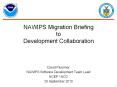 NAWIPS Migration Briefing to Development Collaboration PowerPoint PPT Presentation