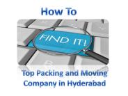 Hyderabad Packers and Movers
