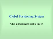 Global Positioning System
