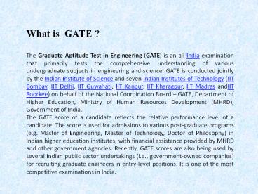 Vani Institute For Gate Coaching