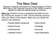 The New Deal