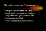 Das wird von euch erwartet: