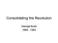 Consolidating the Revolution PowerPoint PPT Presentation