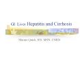GI: Liver Hepatitis and Cirrhosis PowerPoint PPT Presentation