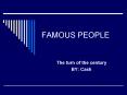 FAMOUS PEOPLE PowerPoint PPT Presentation