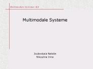 Multimodale Systeme