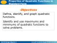Define, identify, and graph quadratic functions. PowerPoint PPT Presentation