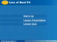 Line of Best Fit PowerPoint PPT Presentation