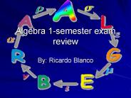 Algebra 1-semester exam review