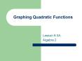Graphing Quadratic Functions PowerPoint PPT Presentation