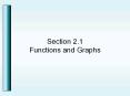 Section 2.1 Functions and Graphs PowerPoint PPT Presentation