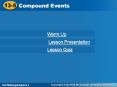 Compound Events PowerPoint PPT Presentation