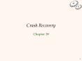 Crash Recovery PowerPoint PPT Presentation