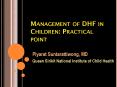Management of DHF in Children: Practical point PowerPoint PPT Presentation