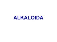 ALKALOIDA