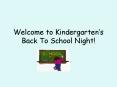 Welcome to Kindergarten PowerPoint PPT Presentation
