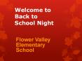 Welcome to Back to School Night PowerPoint PPT Presentation