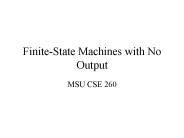 Finite-State Machines with No Output