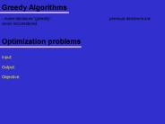 Greedy Algorithms
