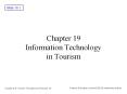 Chapter 19 Information Technology in Tourism PowerPoint PPT Presentation