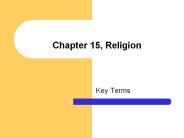 Chapter 15, Religion
