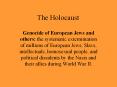 The Holocaust PowerPoint PPT Presentation