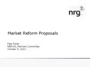 Market Reform Proposals