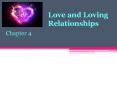 Love and Loving Relationships PowerPoint PPT Presentation