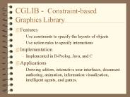 CGLIB - Constraint-based Graphics Library