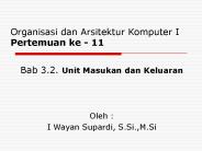 Pengantar Organisasi Komputer