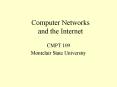 Computer Networks and the Internet PowerPoint PPT Presentation