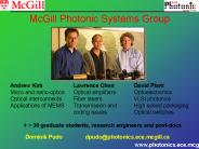 McGill Photonic Systems Group