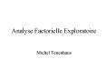 Analyse Factorielle Exploratoire PowerPoint PPT Presentation