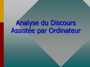Analyse du Discours Assist