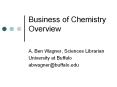Business of Chemistry Overview PowerPoint PPT Presentation