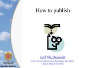 How to publish