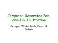 Computer-Generated Pen-and-Ink Illustration PowerPoint PPT Presentation