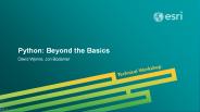 Python: Beyond the Basics