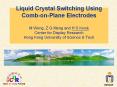 Liquid Crystal Switching Using Comb-on-Plane Electrodes M Wong, Z G Meng and H S Kwok Center for Display Research Hong Kong University of Science PowerPoint PPT Presentation